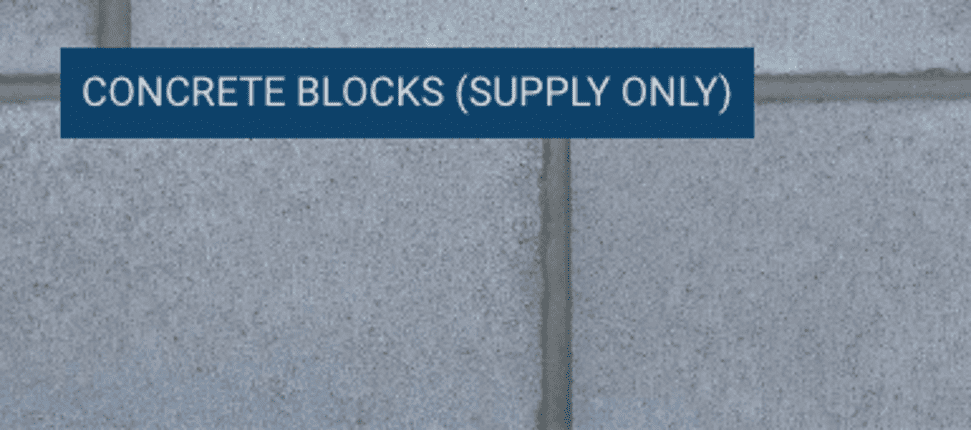 Concrete Blocks Supply Only Icon