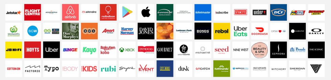 Well known logos on large banner