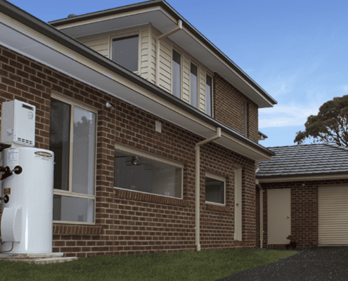 Chromagen exterior residential house heating system