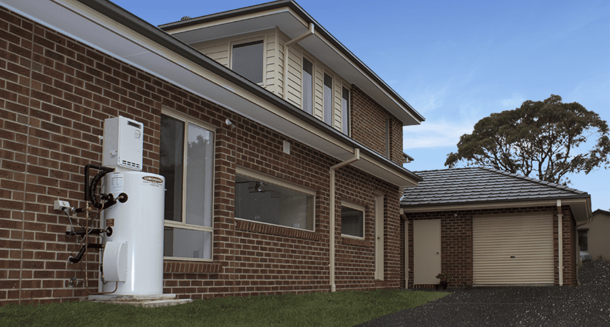 Chromagen exterior residential house heating system