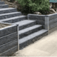 TAG prepaid deal timber look concrete sleepers retaining wall and steps