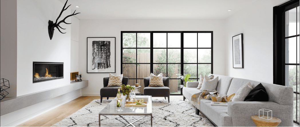 ABM Windows & Doors casement windows in living room