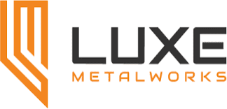 Luxe Metalworks logo on white background