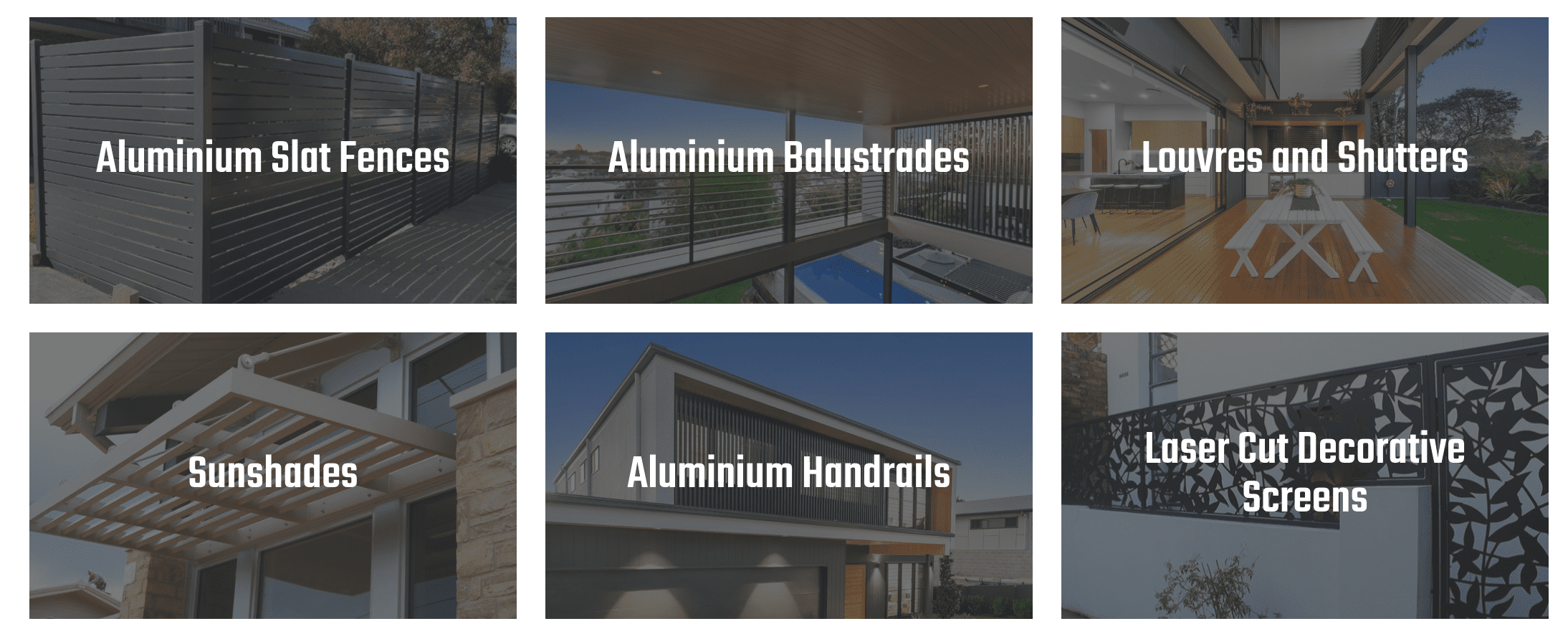 Luxe Metalworks services & products - Aluminium Fences, balustrades, louvres & shutters, sunshades, handrails and decorative screens.