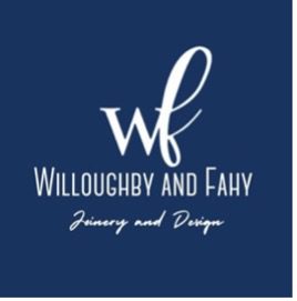 Willoughby and Fahy logo on a navy blue background