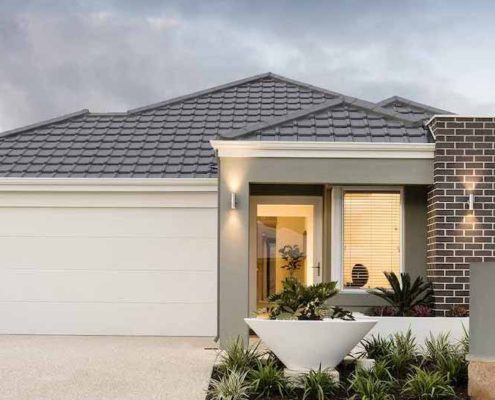 Residential home with dark grey concrete tiles from Bristile