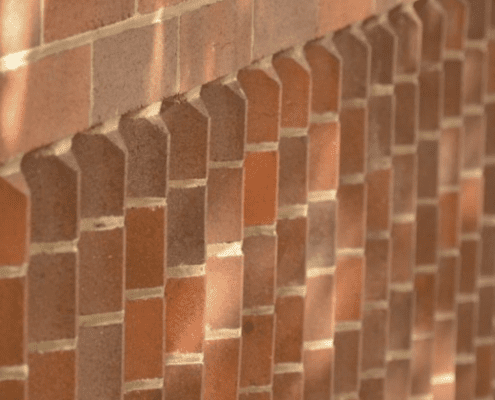 Clay brick fencing