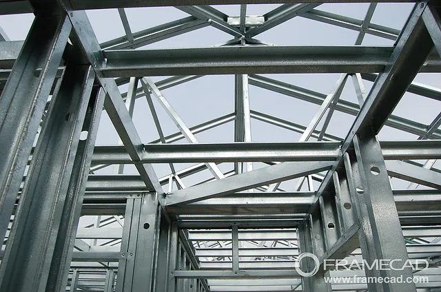 Steel house frame