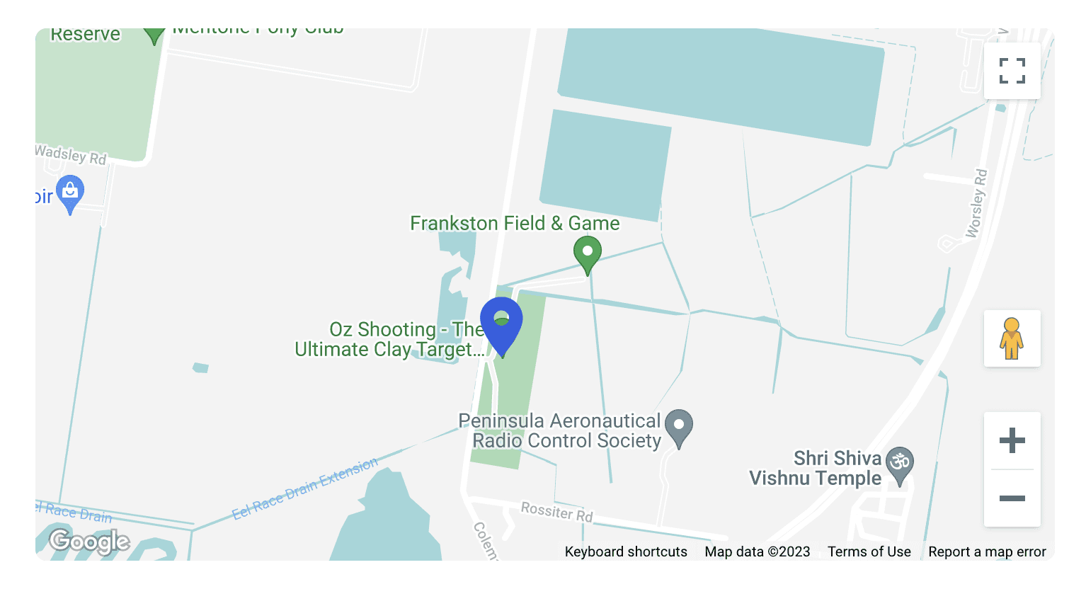 Satellite map of Oz Shooting location