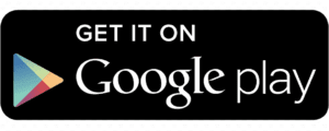 Black background with colourful logo and white bold text “GET IT ON” “Google Play”
