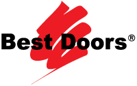 Transparent background with red marker scribble and black text "Best Doors"