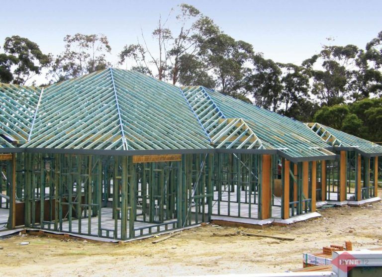MCM timber framing residential house on constitution site