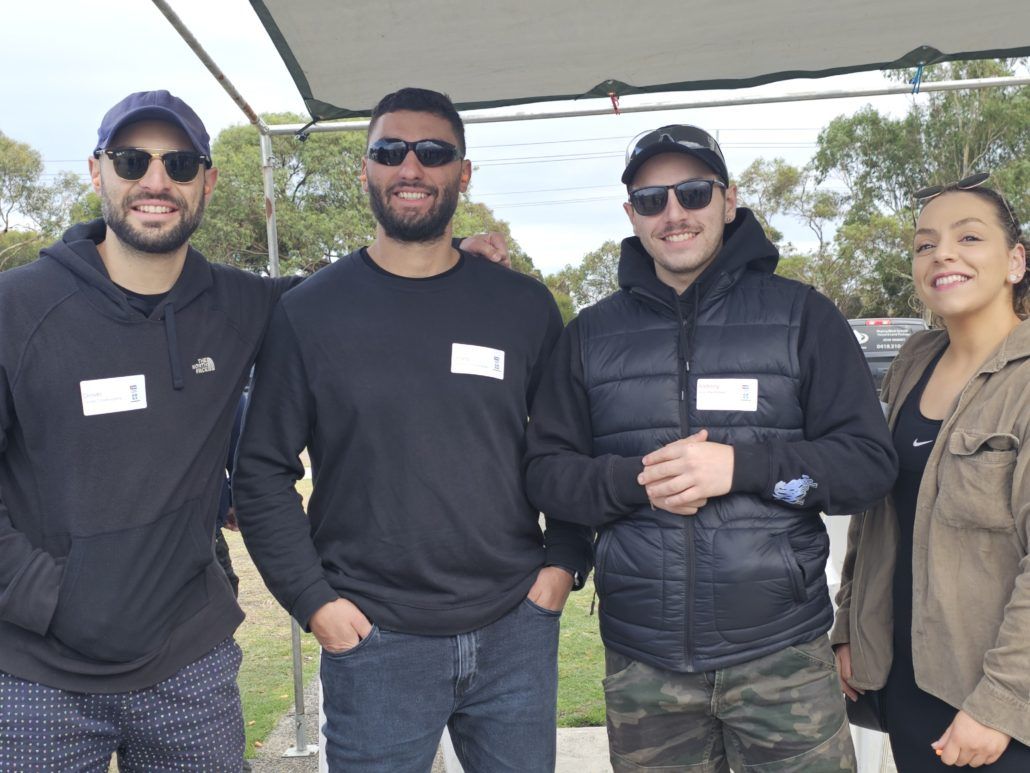 TAG members at clay shooting event