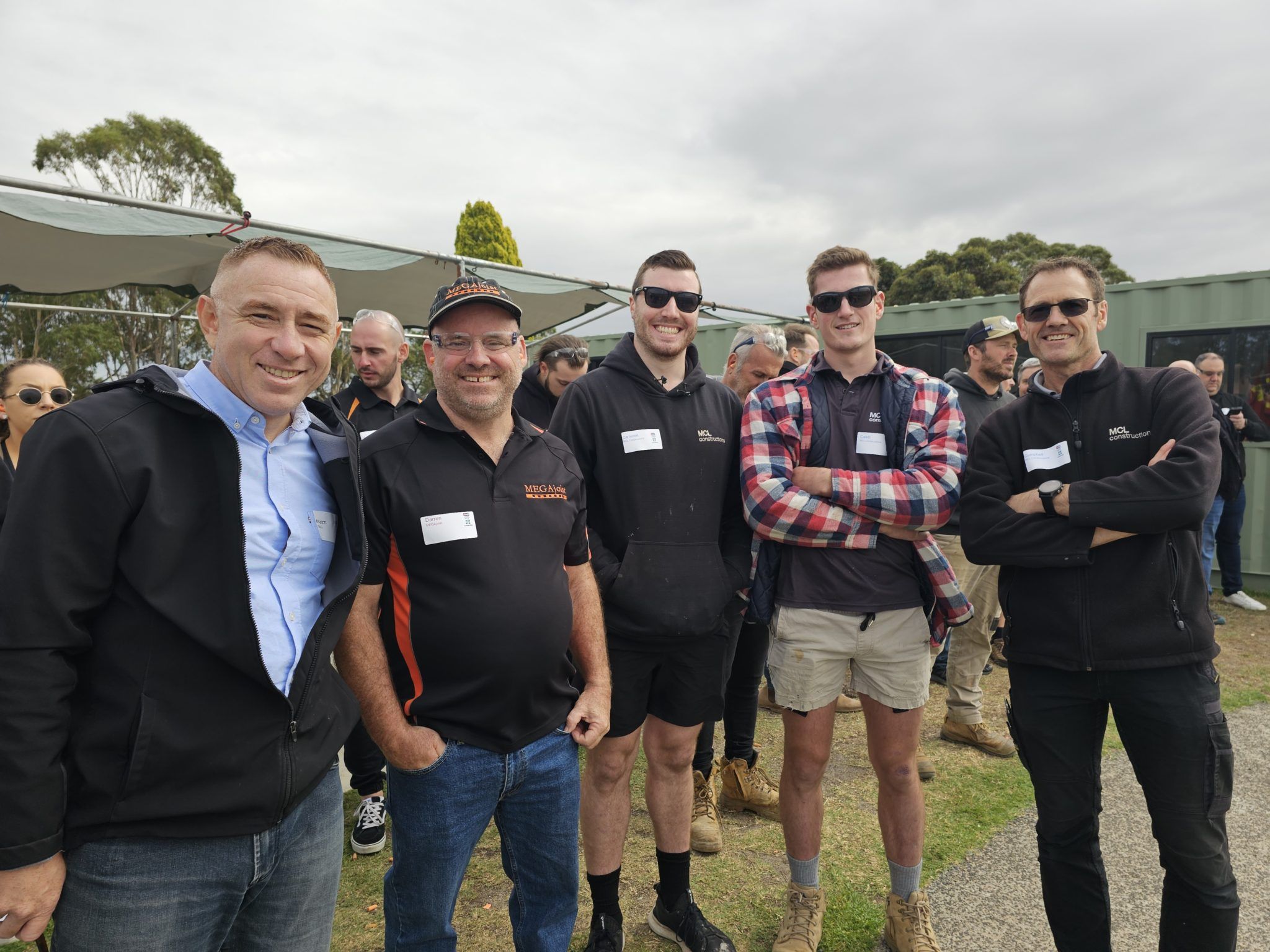 TAG members at Oz Clay Shooting day smiling at the camera