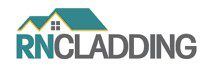 Teal home logo with text “RN cladding”