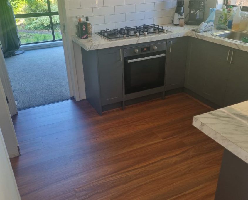 Pride Flooring chestnut flooring in residential kitchen