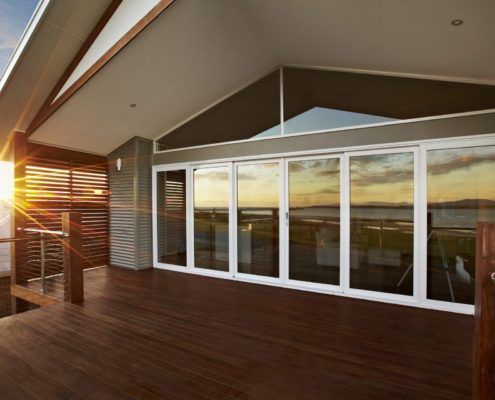 ABM Windows Doors bi fold onto deck