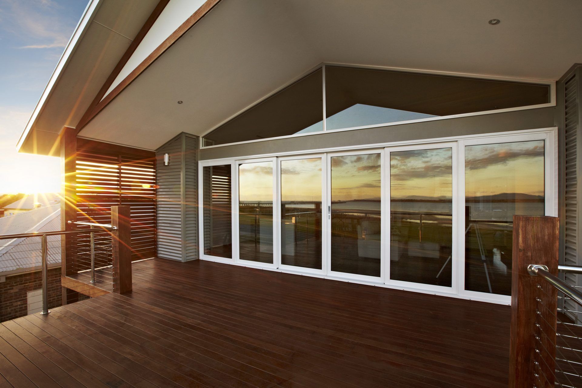 ABM Windows Doors bi fold onto deck