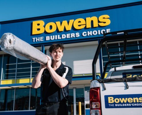 BOWENS CROYDON warehouse and truck with logo