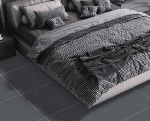Radiant tiles bedroom