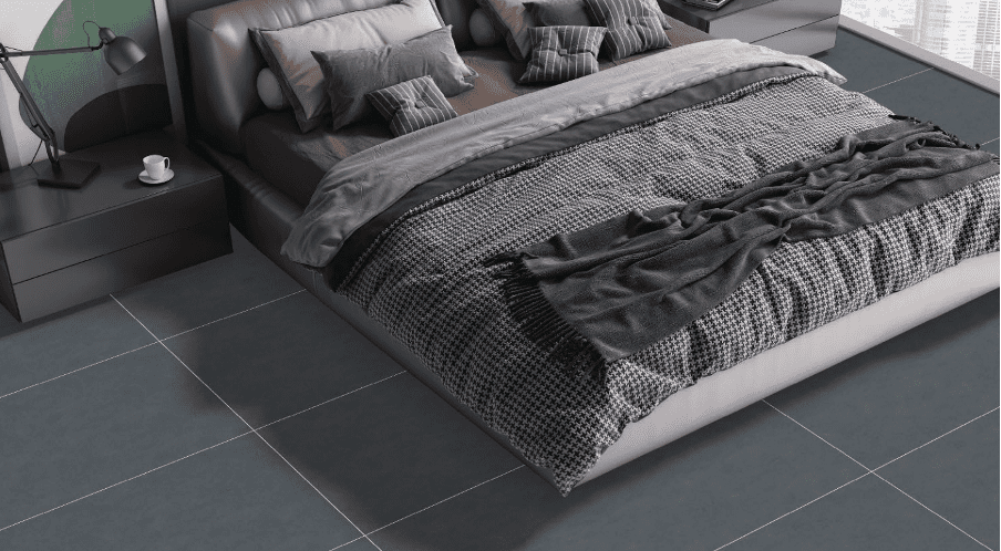 Radiant tiles bedroom