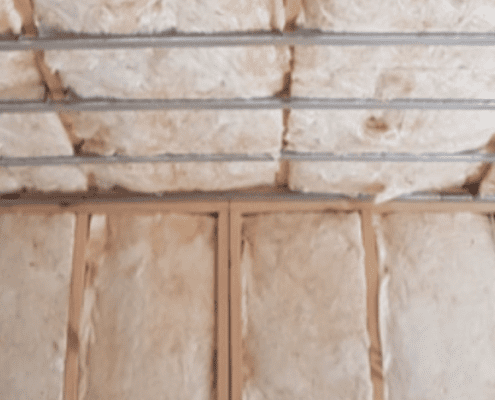 Wall & Ceiling covered in insulation from Pride Insulation