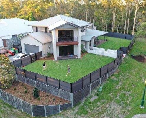 ALS retaining wall fence backyard residential