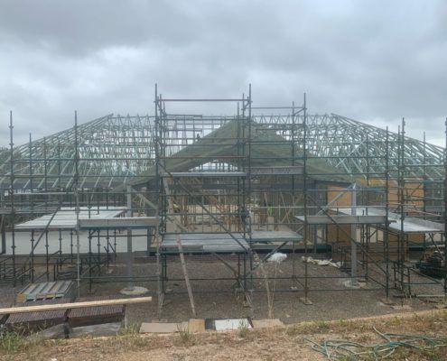 Bay2Bay Scaffolding large residential construction site