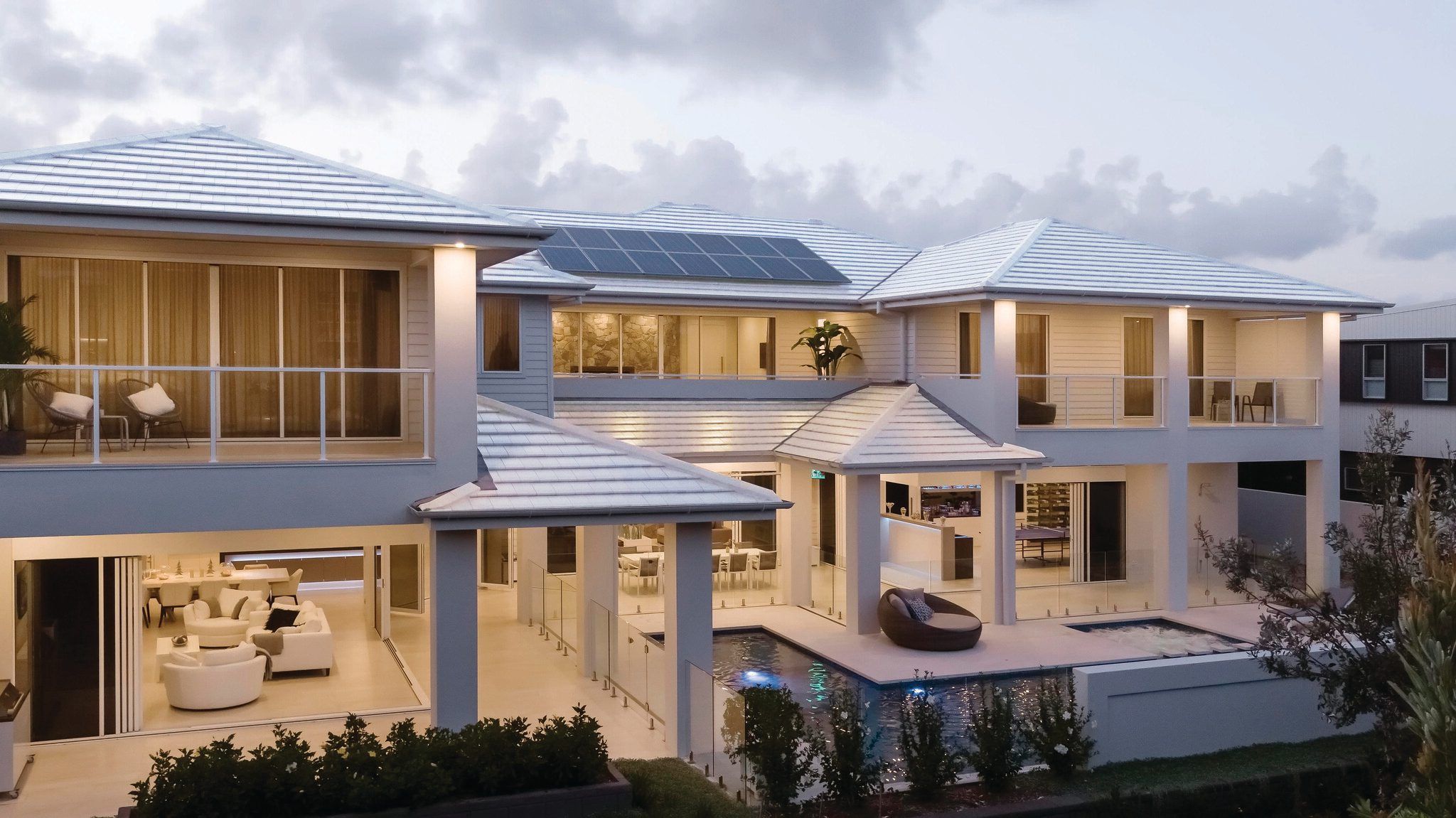 architectural home modern roof tiling