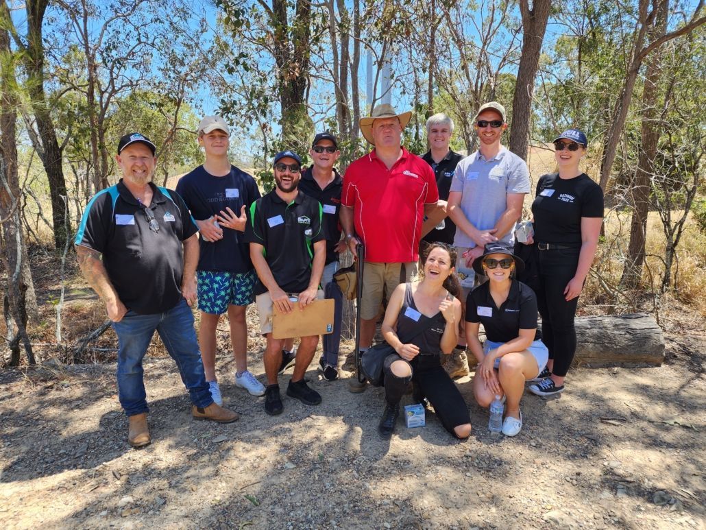 Group shot of members at Clay Shooting Day event