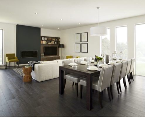 ABM windpws and doors interior living and dining room