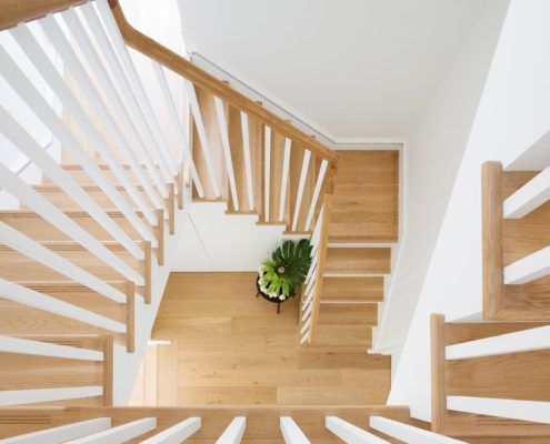 Genneral Staircase timber spiral multistory