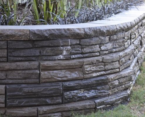 Adbri Masonry garden retaining wall