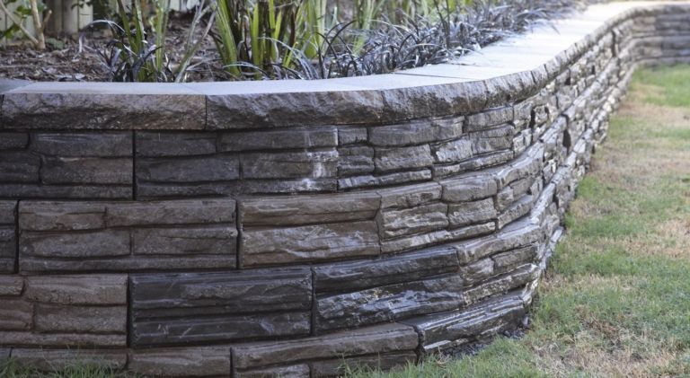 Adbri Masonry garden retaining wall