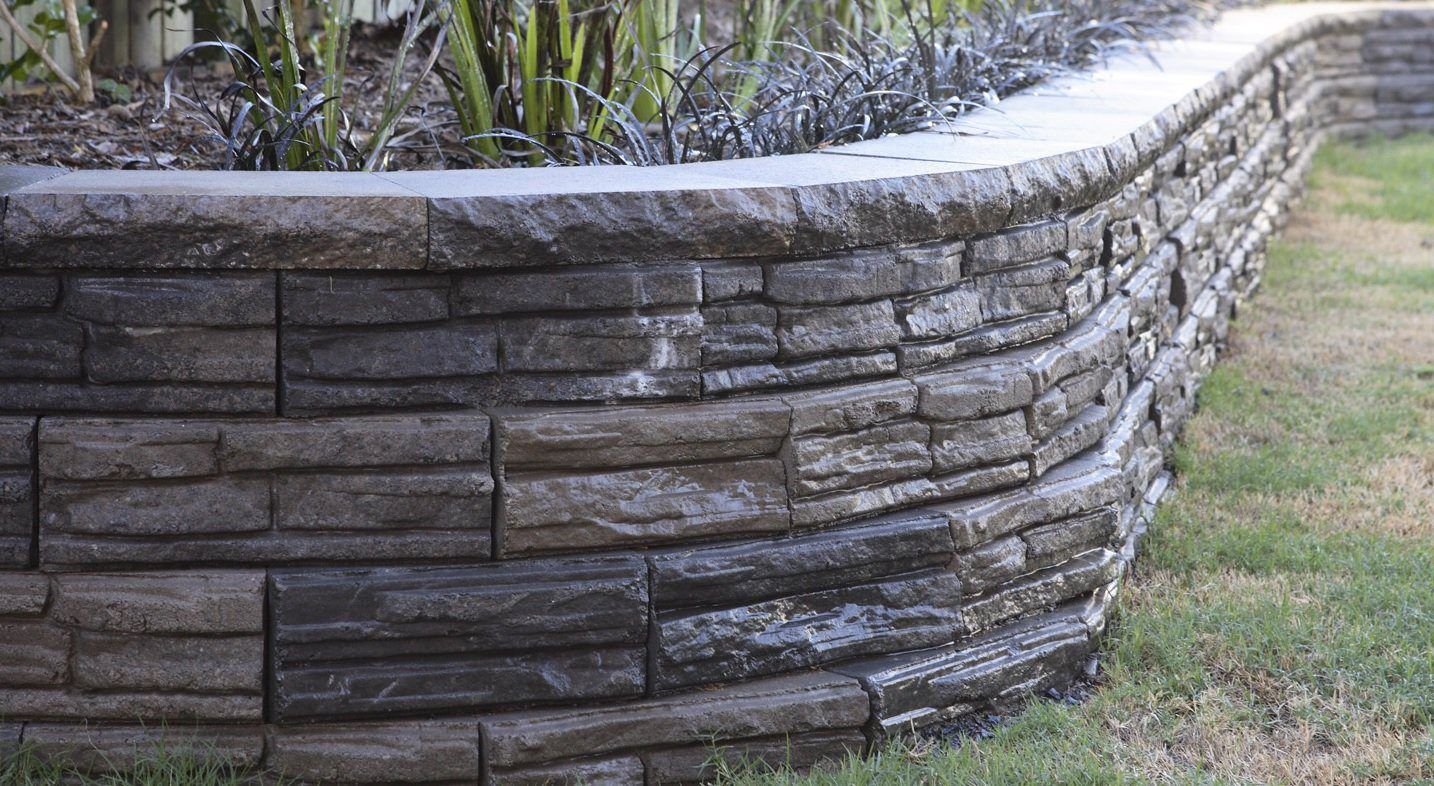 Adbri Masonry garden retaining wall