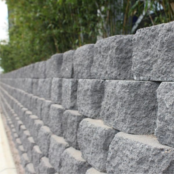 Apex Masonry retaining wall grey