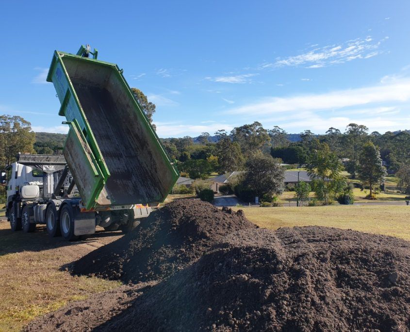 Jumbo skip bins soil delivery