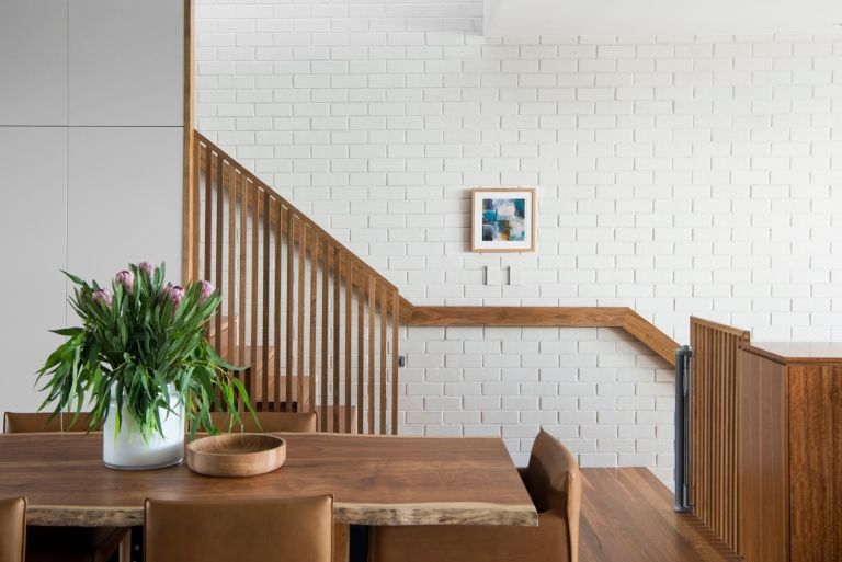 PGH Bricks internal feature wall staircase