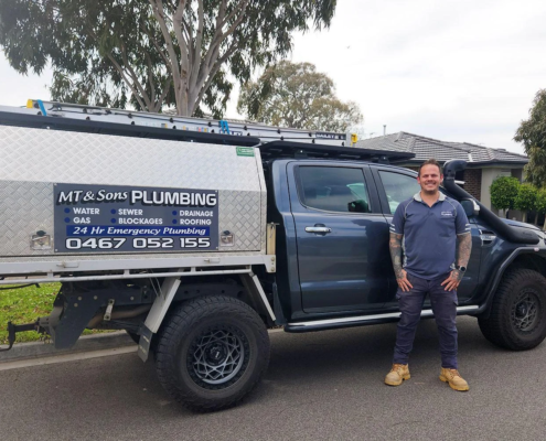 Martin with plumbing truck