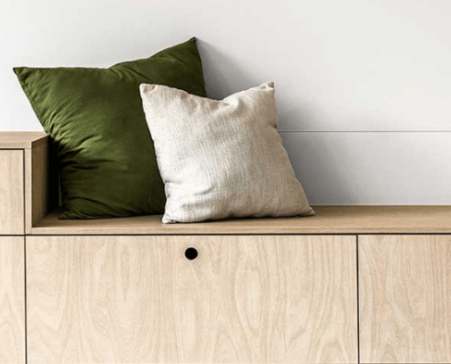 Willoughby and Fahy mudroom cabinets
