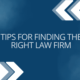 LMS Module Tile tips for finding the right law firm