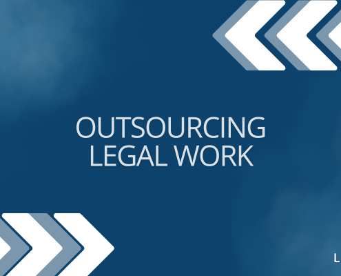 LMS Module Tile outsourcing legal work