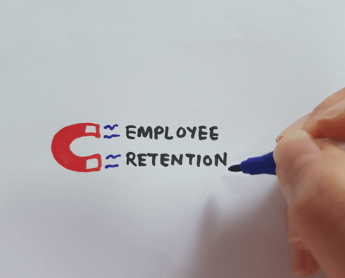 employee retention with a magnet drawing