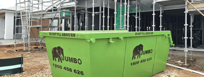 Newsletter Banner jumbo skip bins on a clean building site