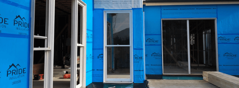 Newsletter Banner blue wall wrap