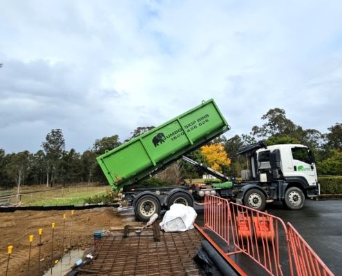 jumbo skip bins on site