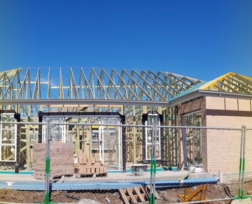 oxley frame and truss residential build with oxley ute