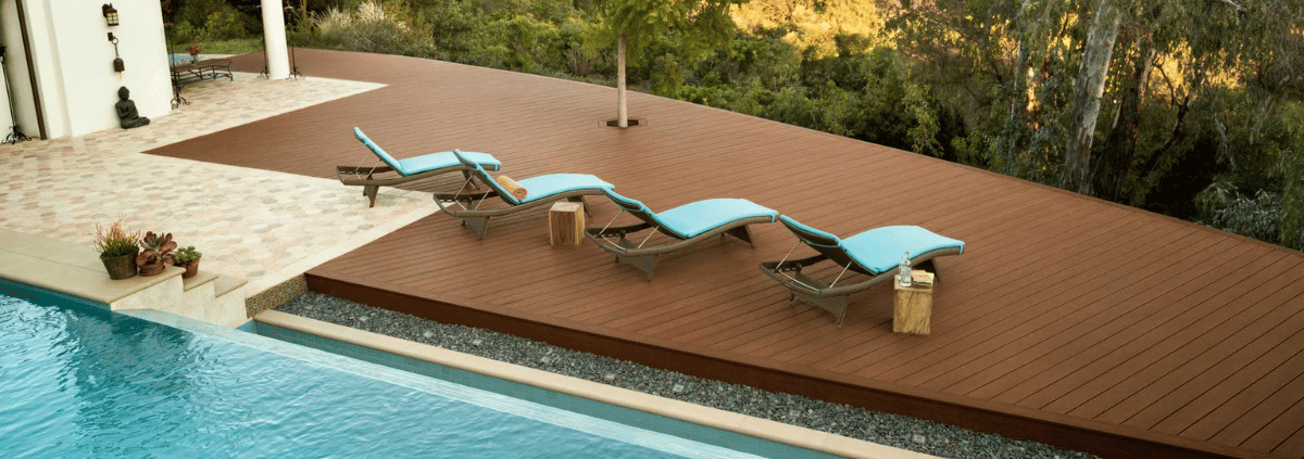 Newsletter Banner composite decking pool side versace timbers