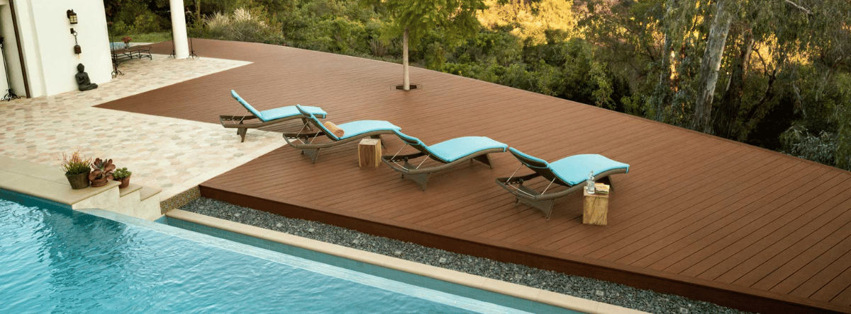 Newsletter Banner composite decking pool side versace timbers