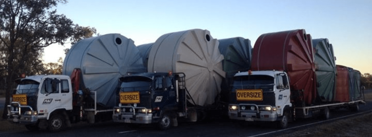 Newsletter Banner poly water tanks on big oversize trucks capital tanks